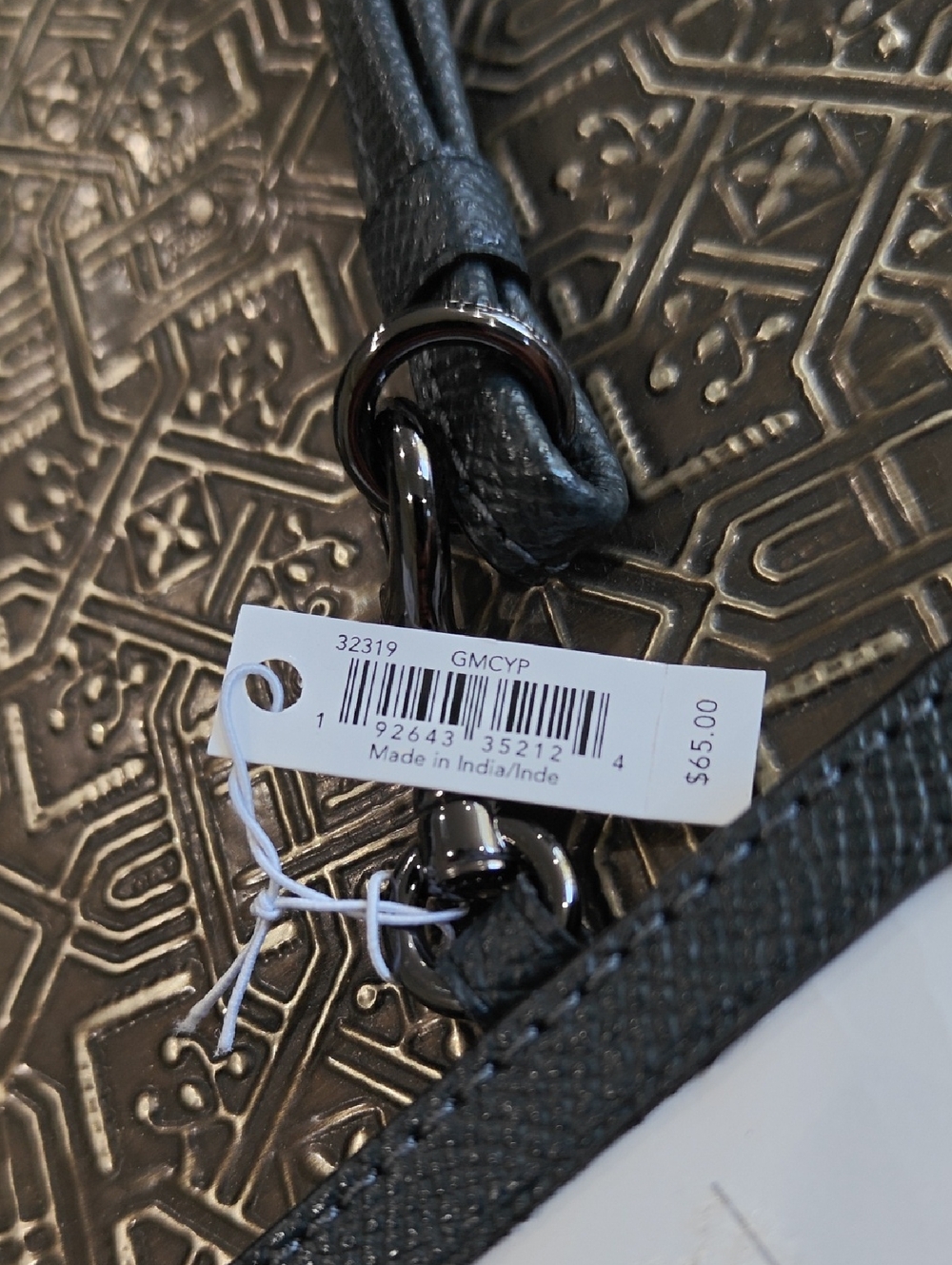 Coach Black Leather Lanyard Card Holder with Clip #32319 NWT - Picture 8 of 8
